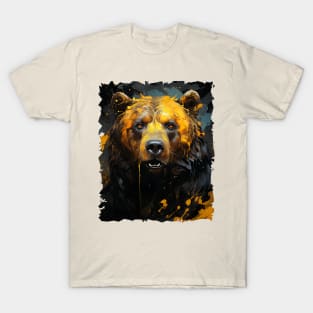 Brown Bear Painting T-Shirt